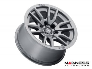 Ford Bronco Custom Wheels (1) - Vector 6 - Titanium - 17 X 8.5 / 6 x 5.5 / 0 / 4.75" - Icon 